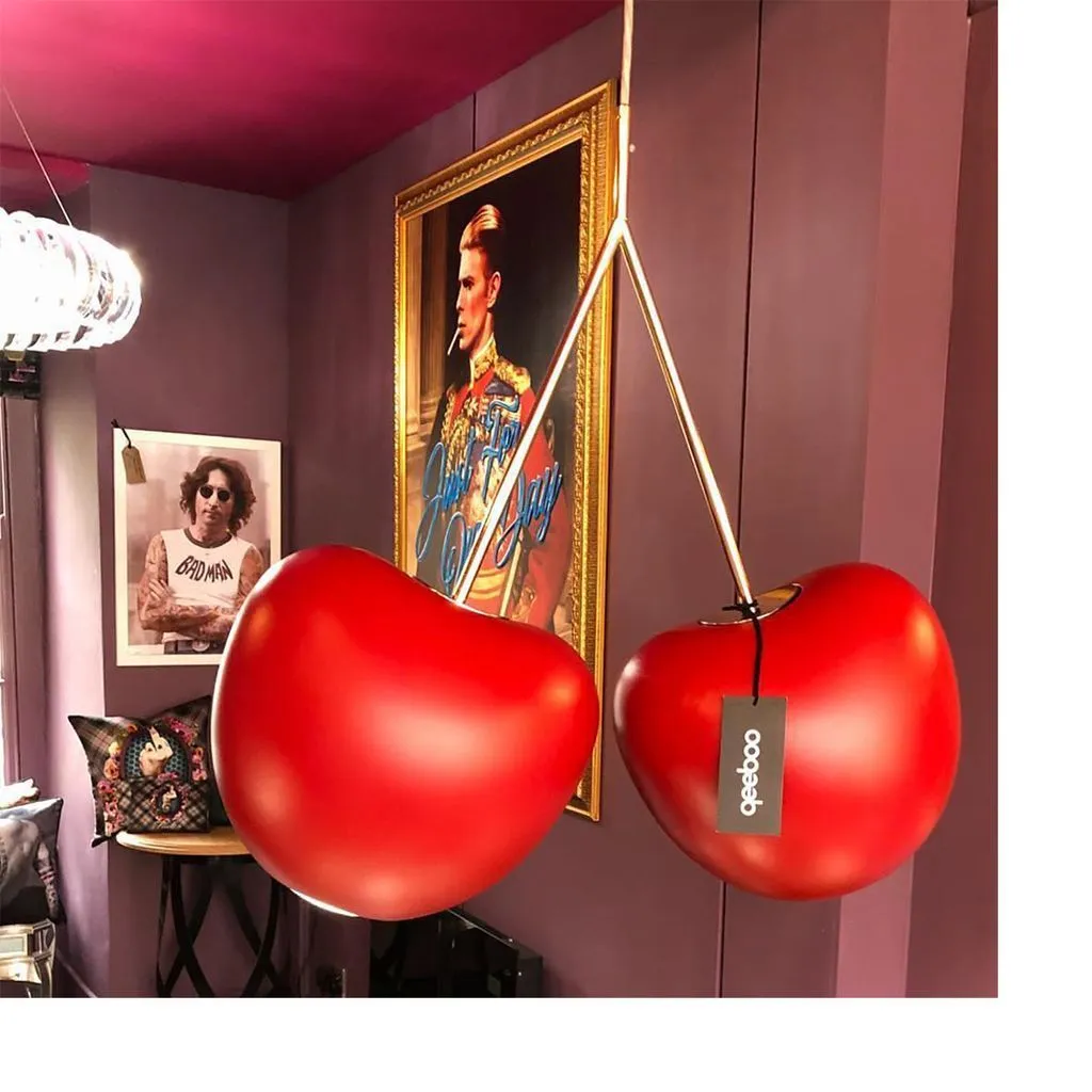 Qeeboo Cherry Suspension Lamp By Nika Zupanc, Ivory