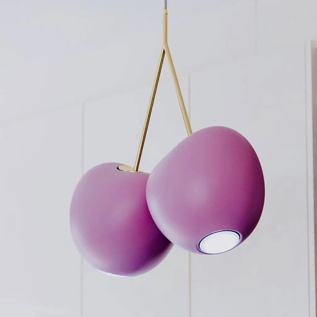 Qeeboo Cherry Suspension Lamp By Nika Zupanc, Ivory