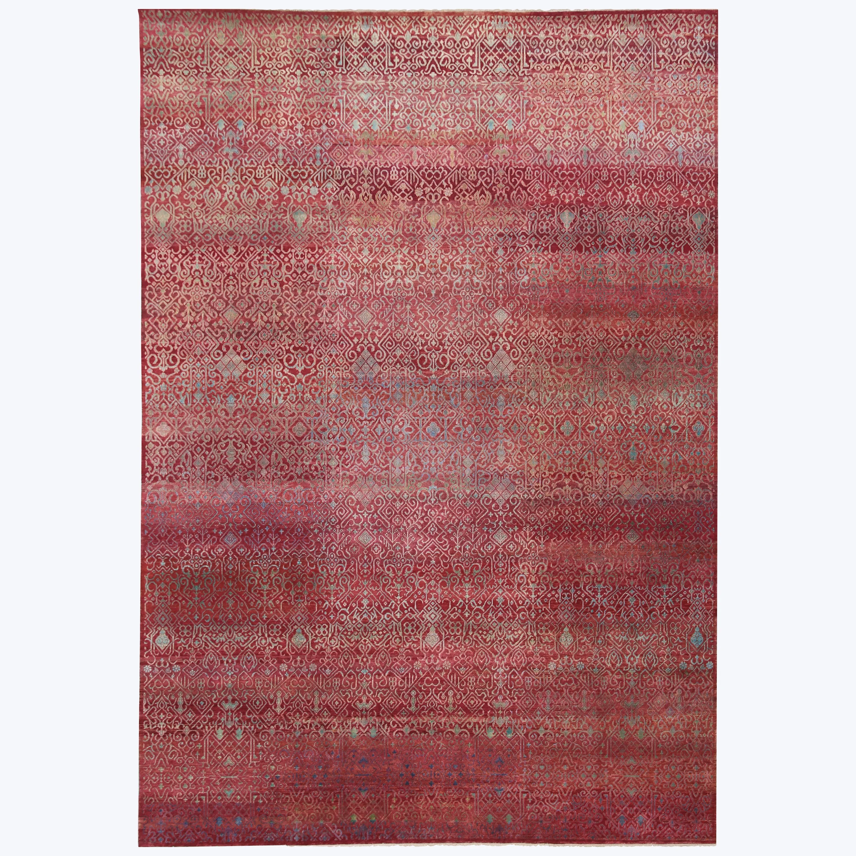 Red Alchemy Silk Wool Blend Rug - 9' x 13'