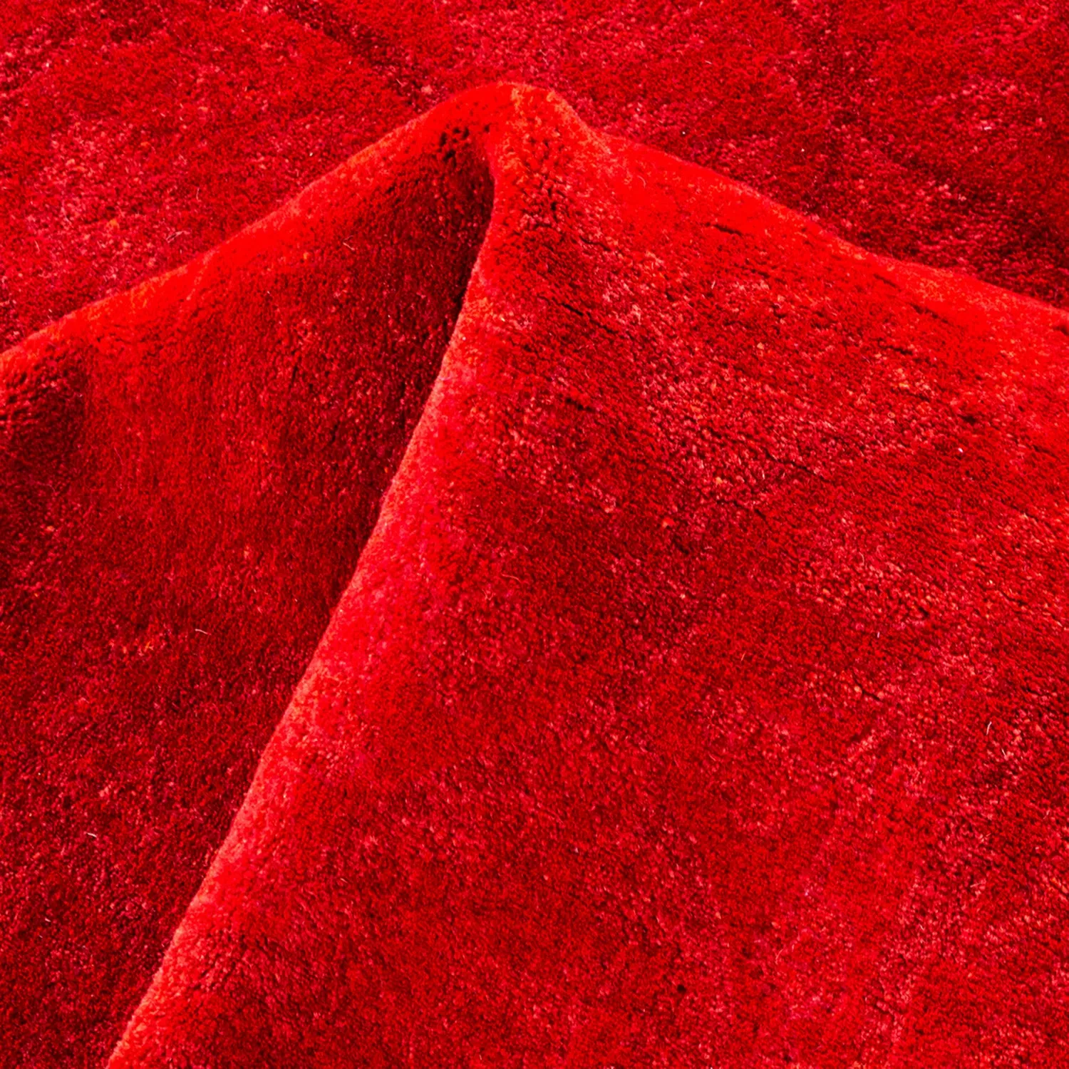Red Overdyed Wool Rug - 10'2" x 14'2"
