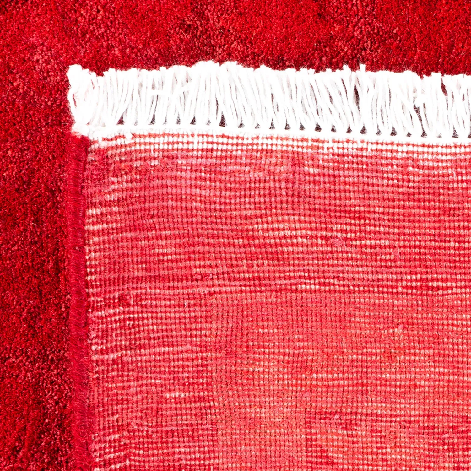 Red Overdyed Wool Rug - 10'2" x 14'2"