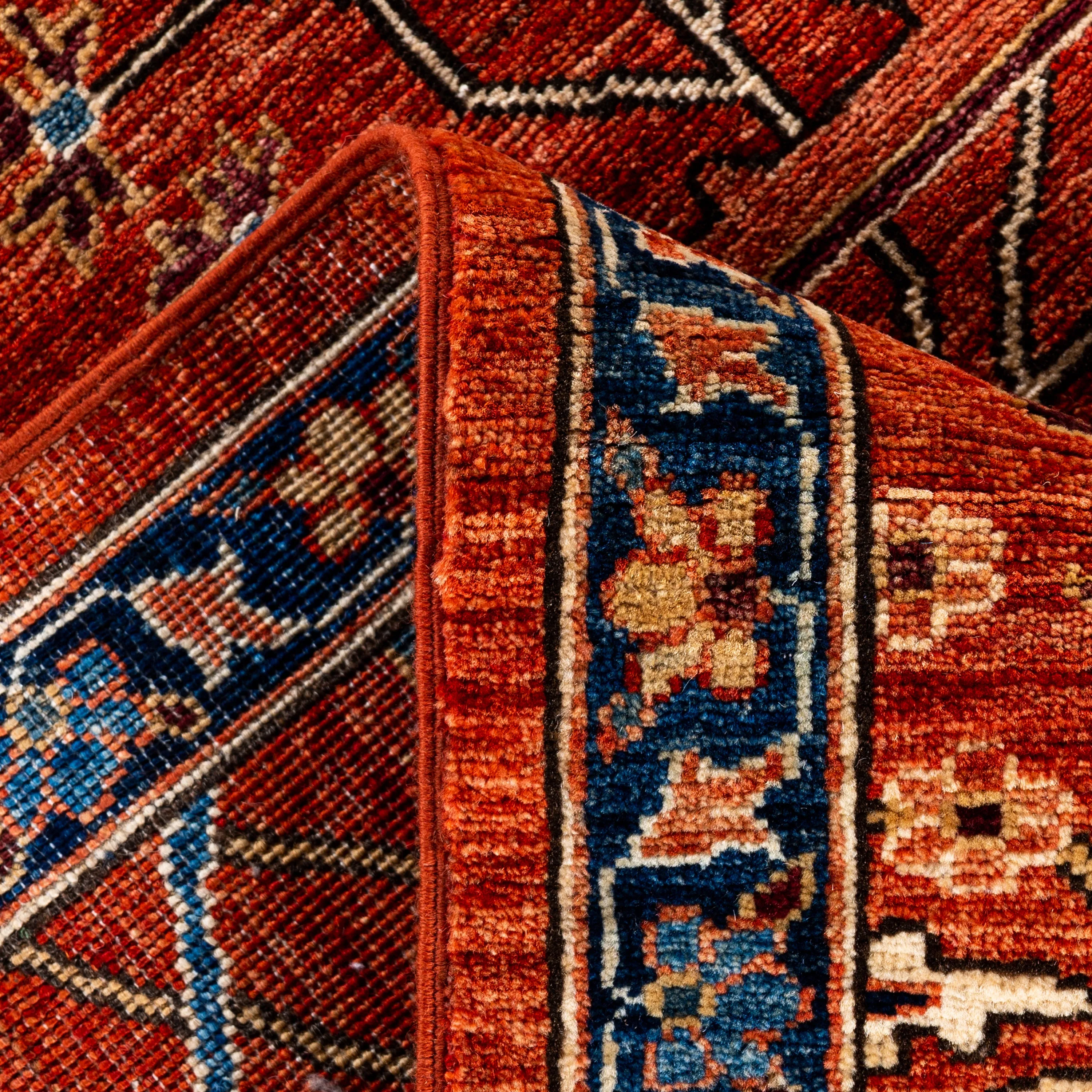 Red Traditional Serapi Wool Rug - 9' x 12'