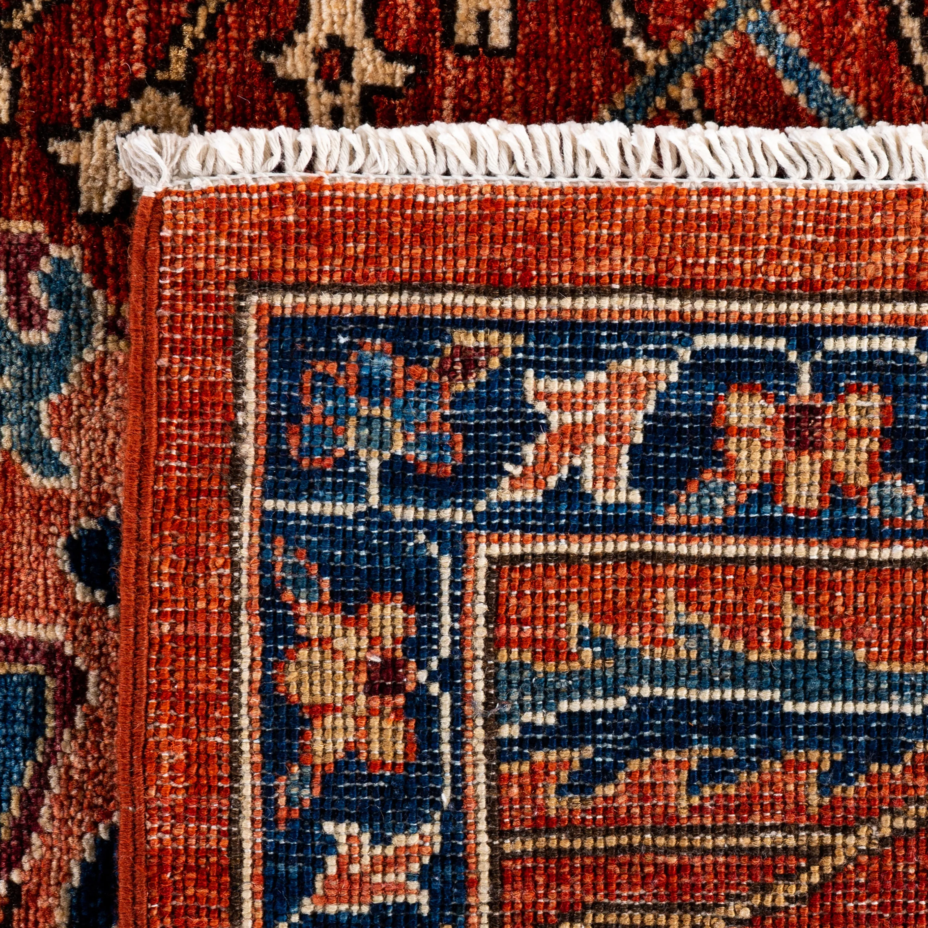 Red Traditional Serapi Wool Rug - 9' x 12'