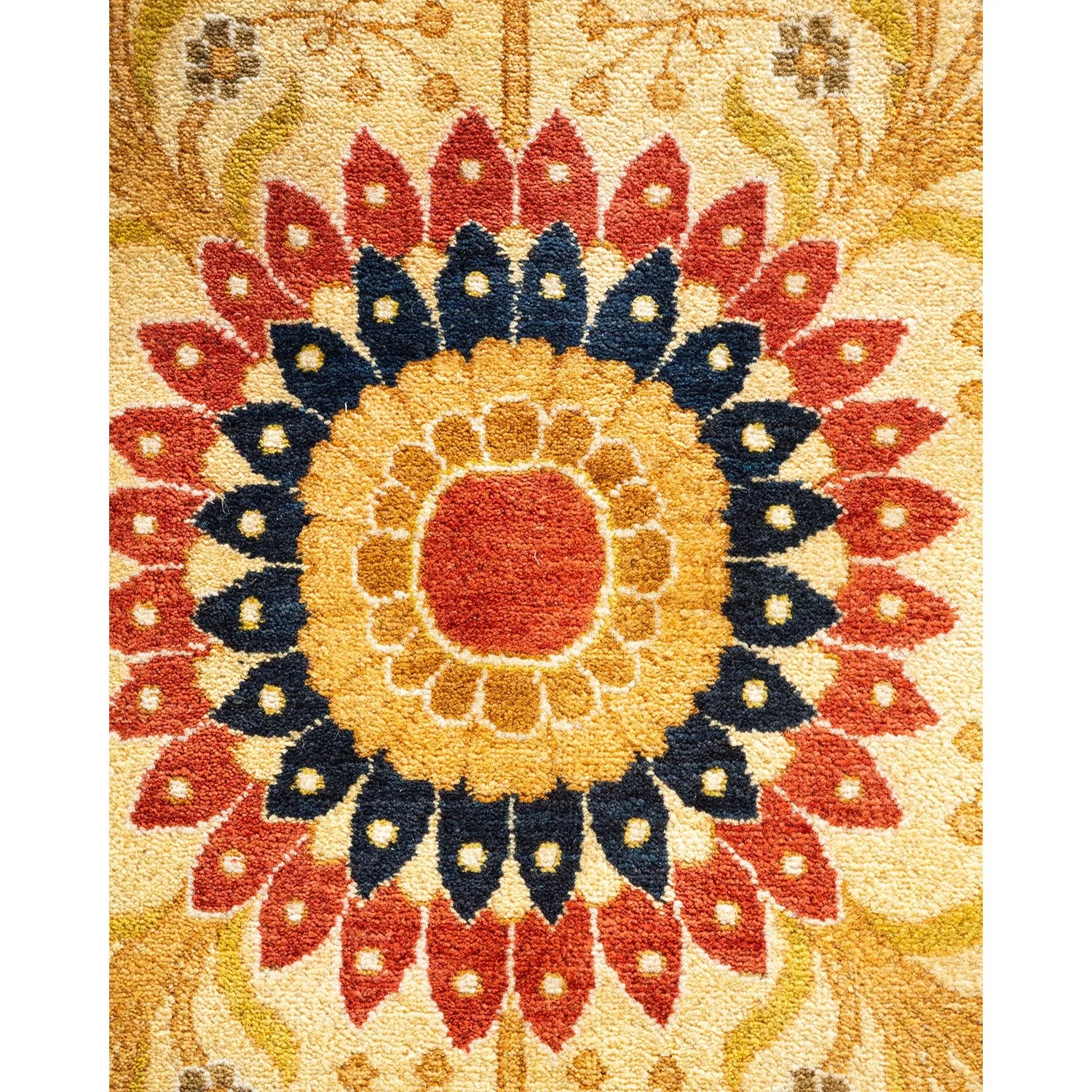 Red Traditional Wool Rug - 12'1" x 18'1"