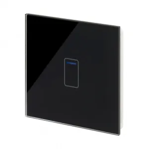 Retrotouch Crystal Touch Dimmer Switch 240v 1G 2W Black