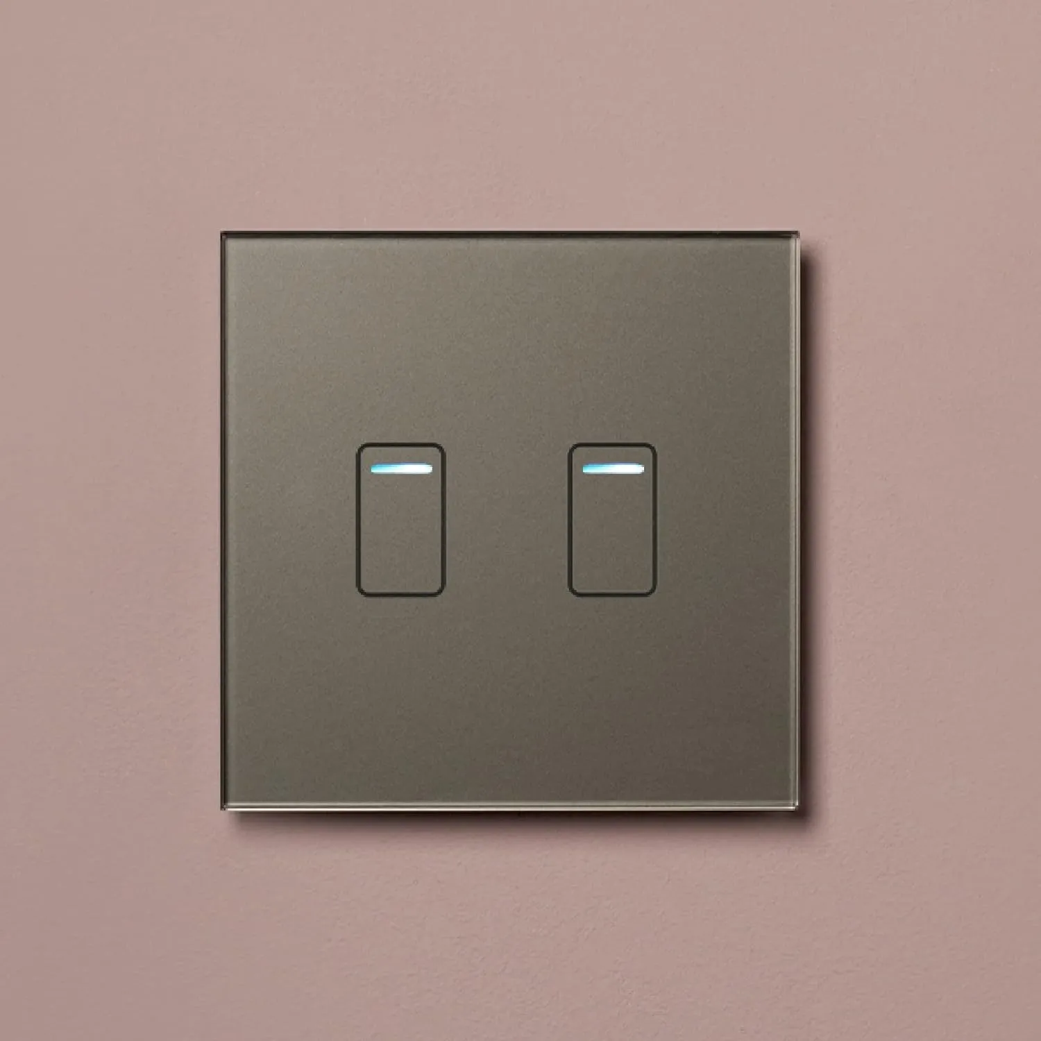 Retrotouch Crystal Touch Switch 240v 2G 1W Grey