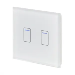 Retrotouch Crystal Touch Switch 240v 2G 1W White