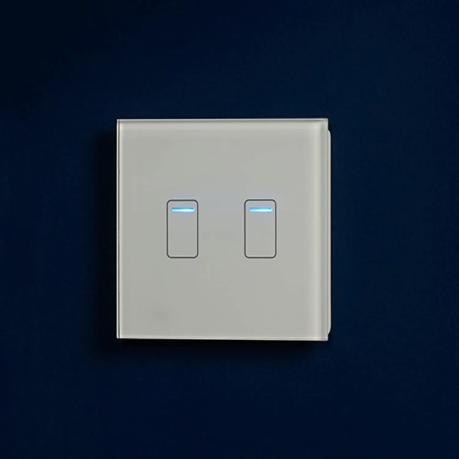 Retrotouch Crystal Touch Switch 240v 2G 1W White