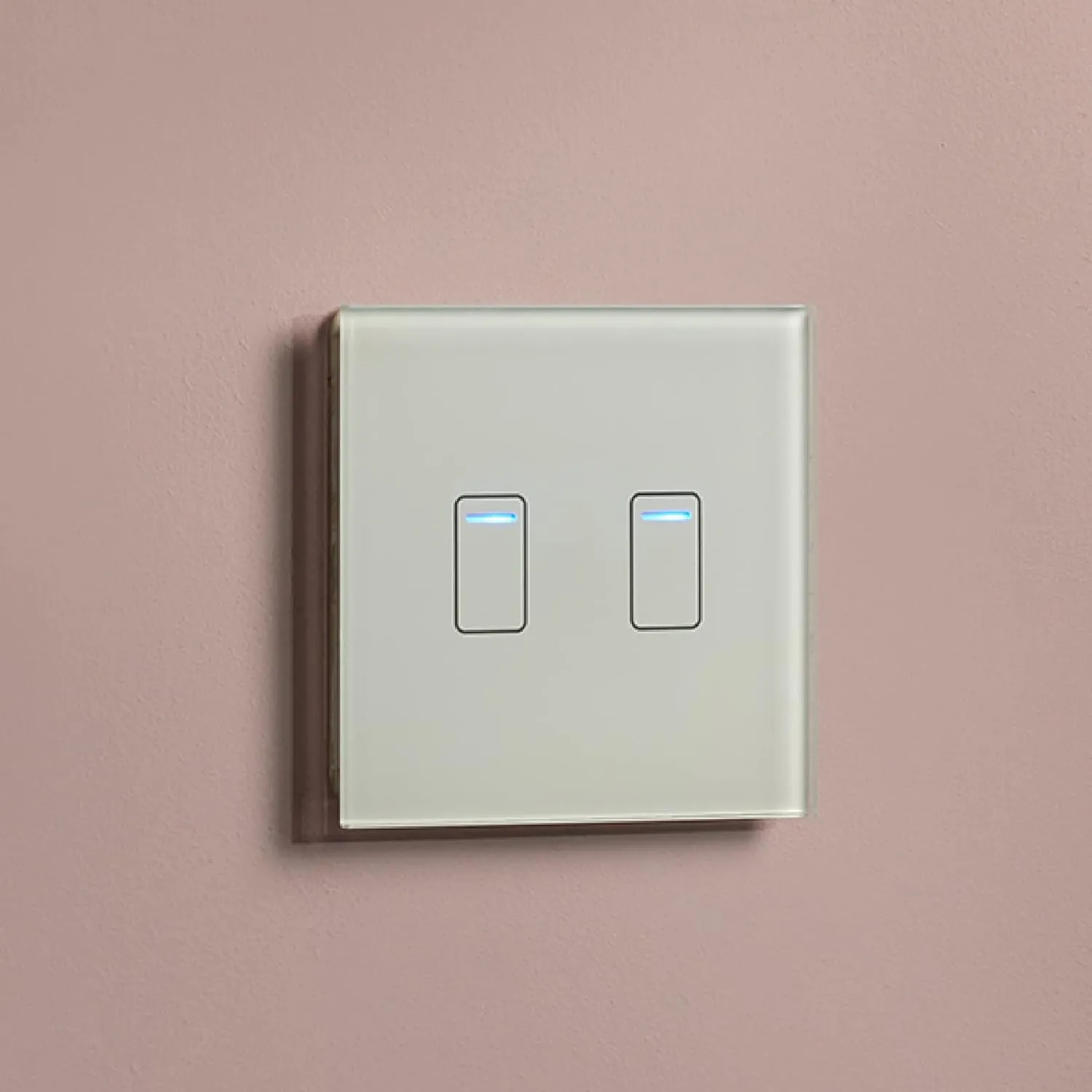 Retrotouch Crystal Touch Switch 240v 2G 1W White