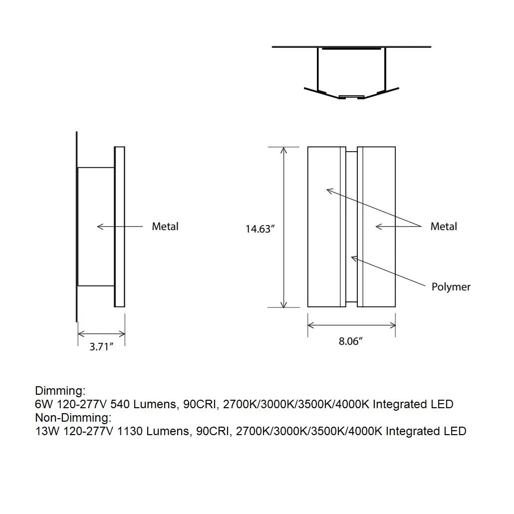Rima Outdoor LED Wall Sconce