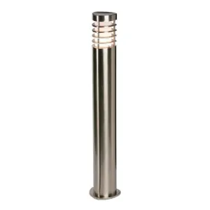 Saxby Bliss Brushed Steel Outdoor Bollard Light
