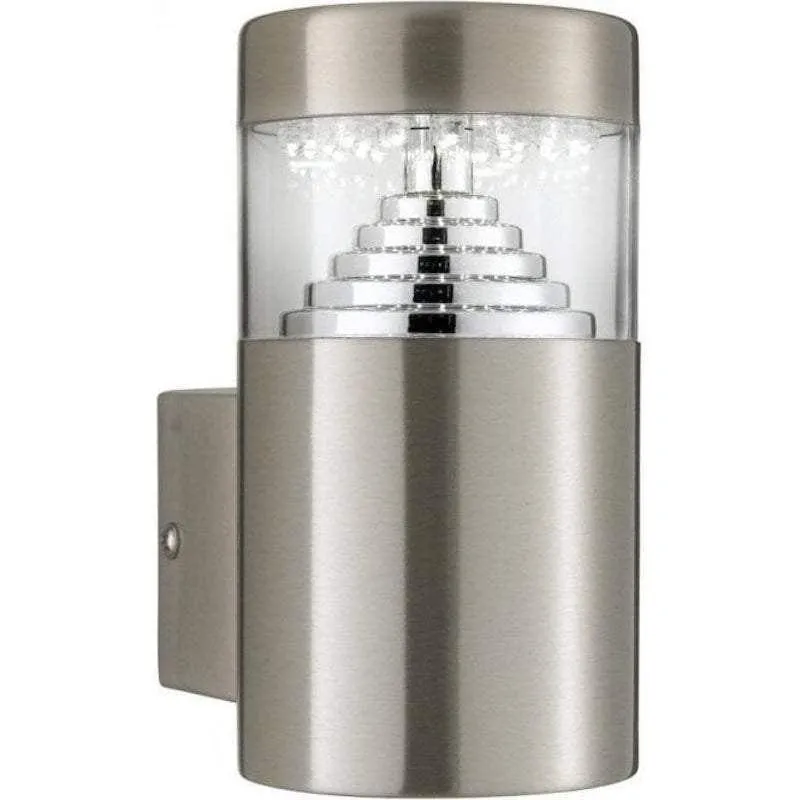 Searchlight Brooklyn Stainless Steel Outdoor LED Wall Light
