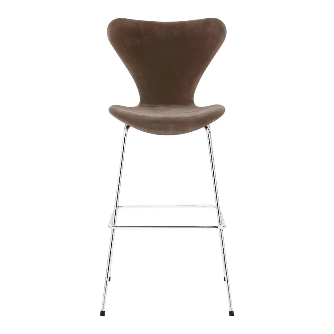 Series 7 Bar Stool - Fully Upholstered, Velvet