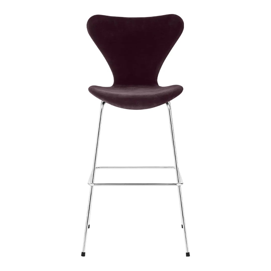 Series 7 Bar Stool - Fully Upholstered, Velvet