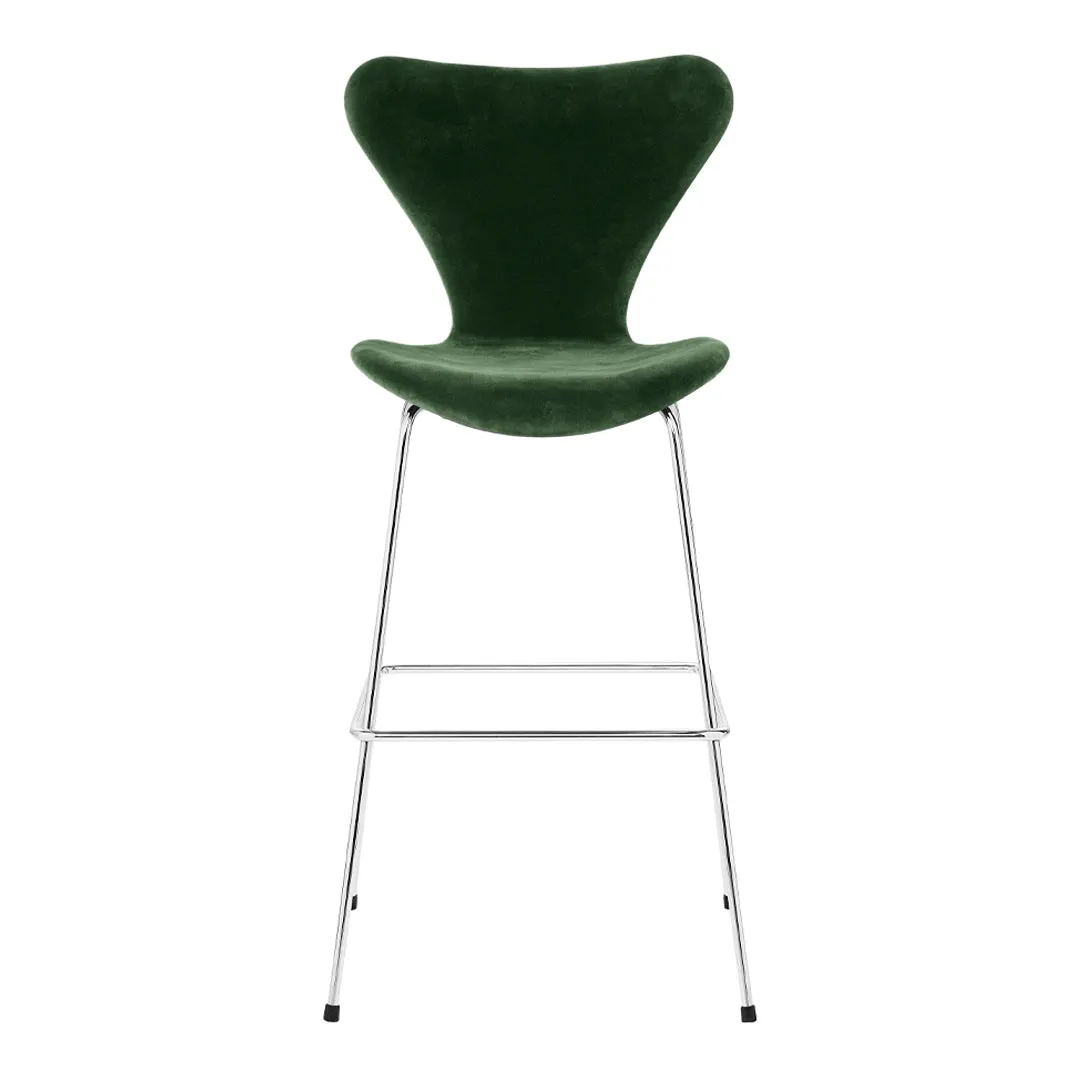 Series 7 Bar Stool - Fully Upholstered, Velvet
