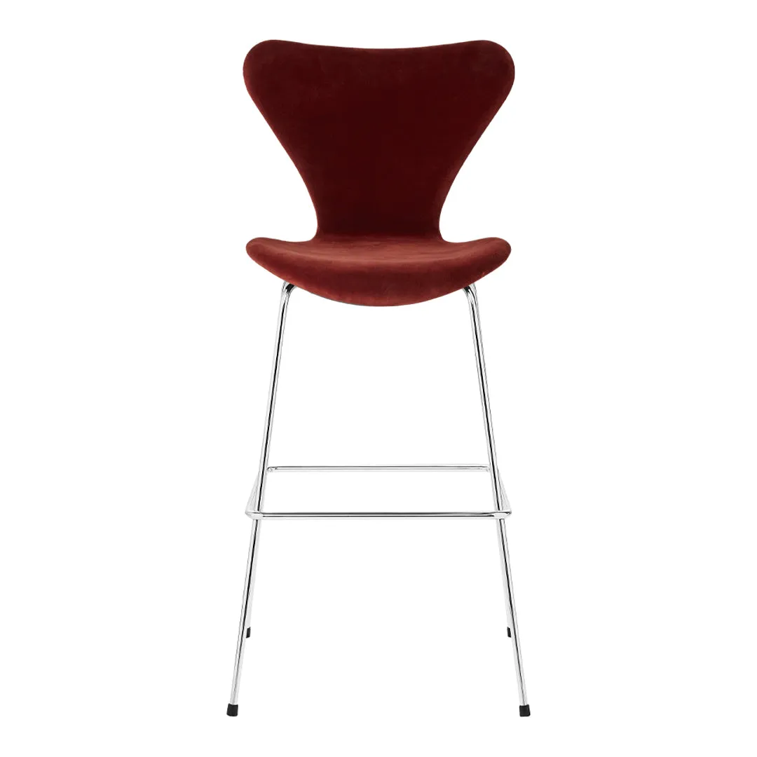 Series 7 Bar Stool - Fully Upholstered, Velvet