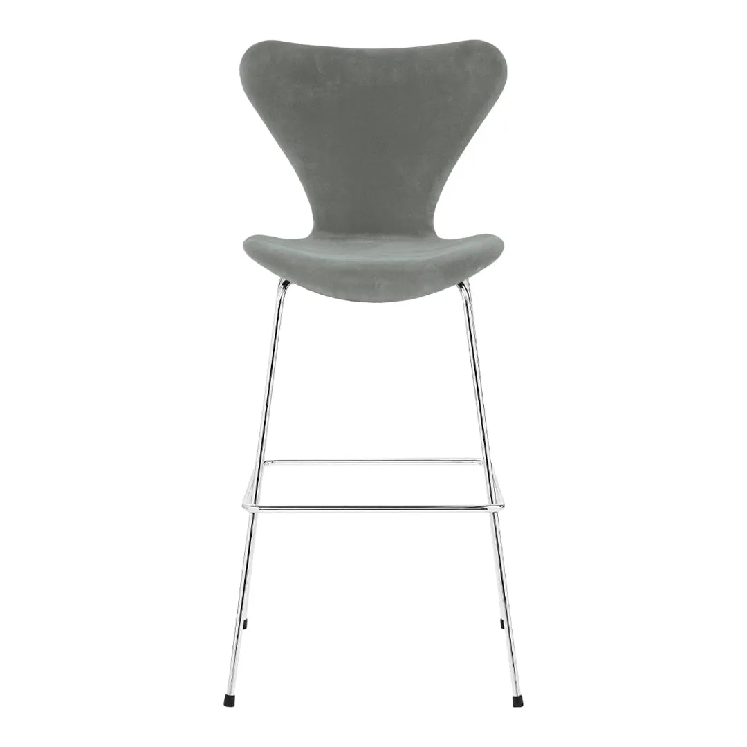 Series 7 Bar Stool - Fully Upholstered, Velvet
