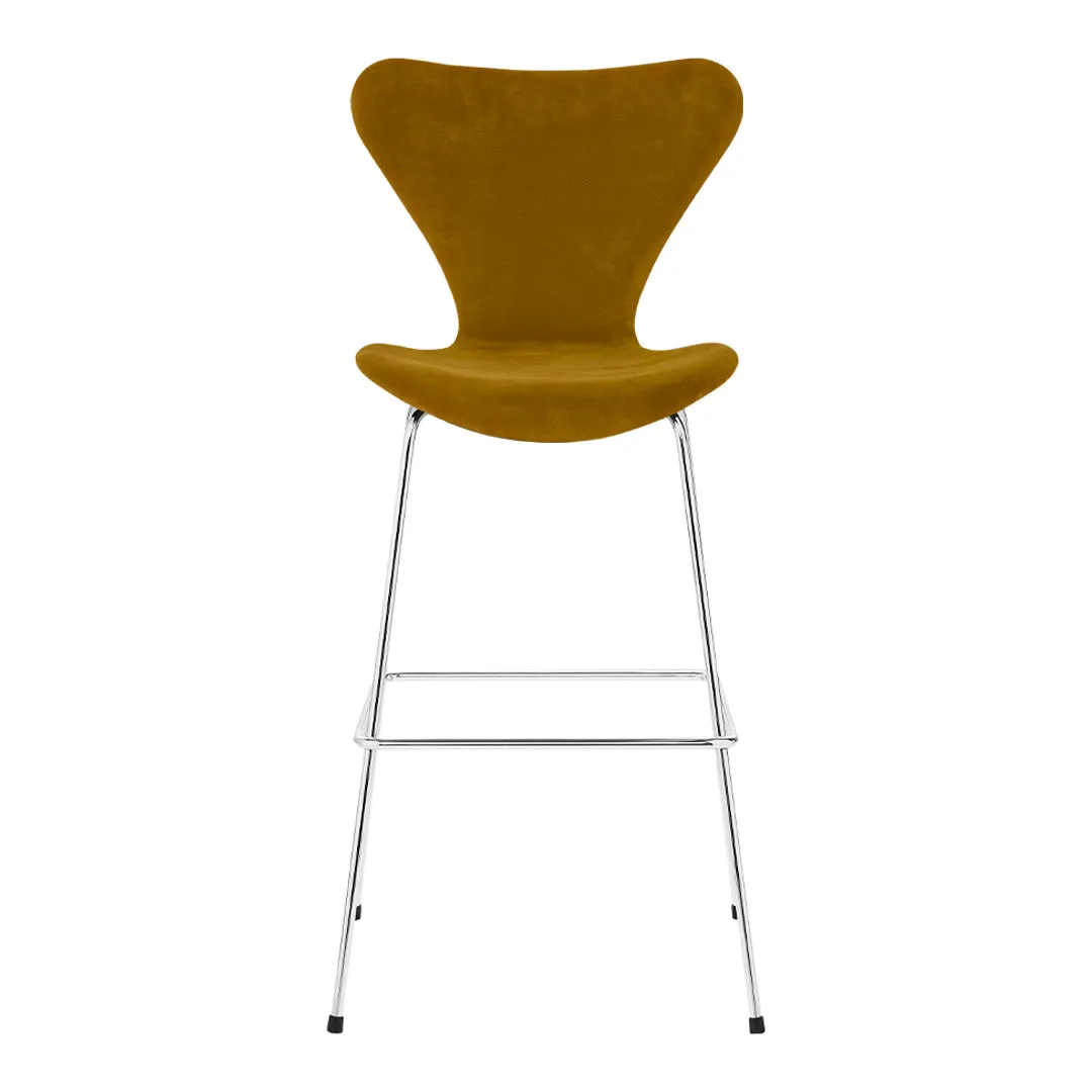 Series 7 Bar Stool - Fully Upholstered, Velvet