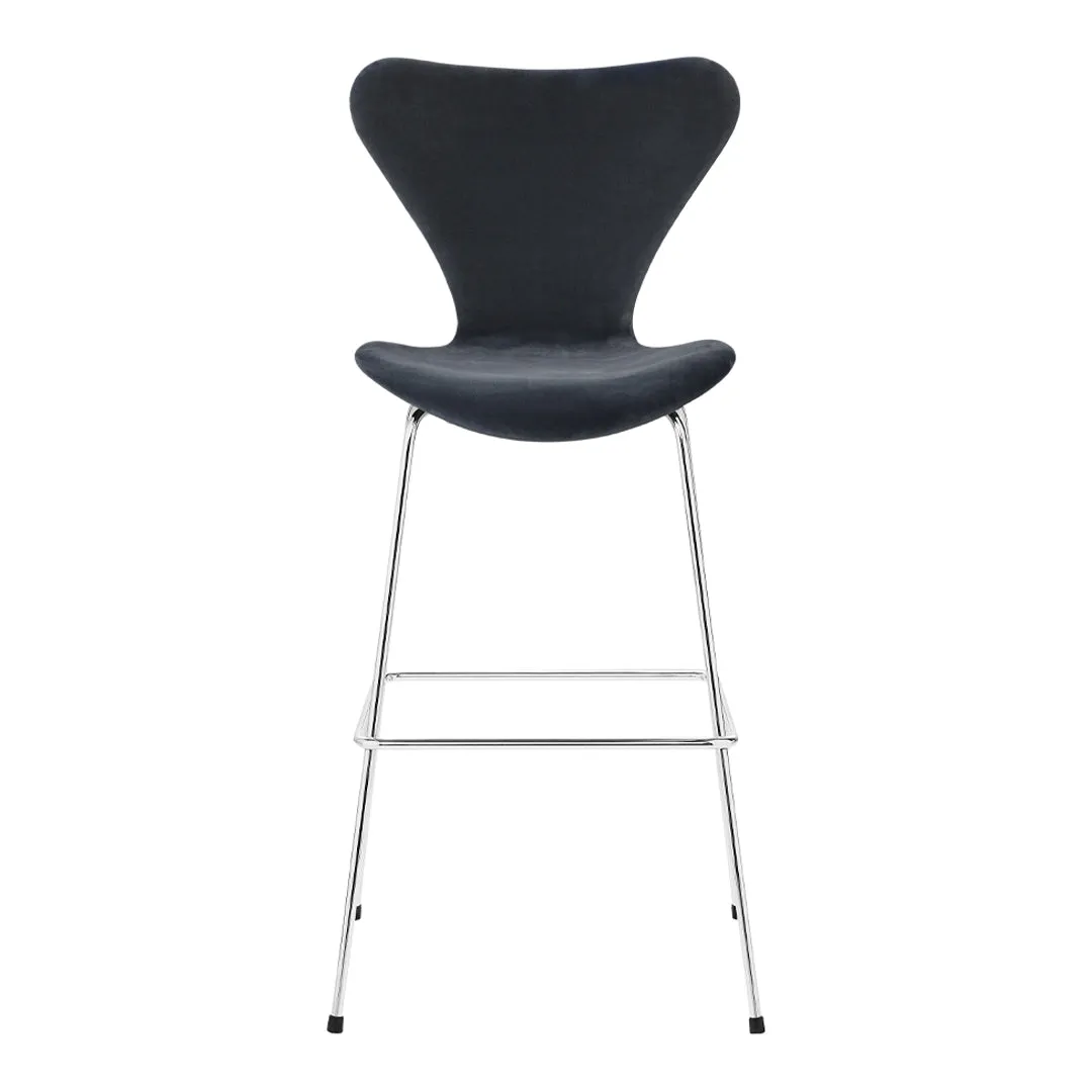 Series 7 Bar Stool - Fully Upholstered, Velvet