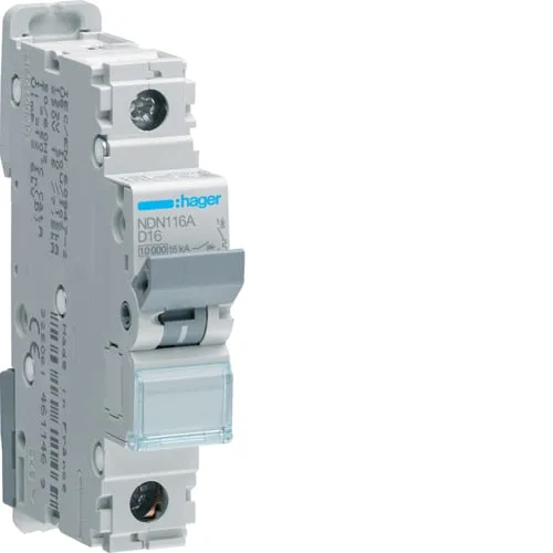 Single Pole 10kA D Curve MCB 6a - 63a