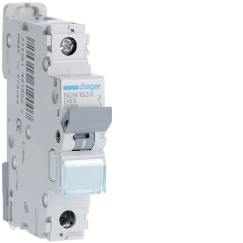 Single Pole 10kA D Curve MCB 6a - 63a