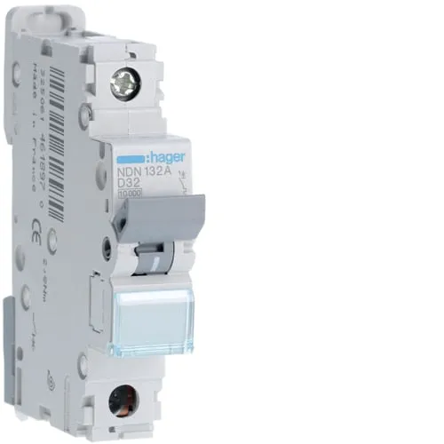 Single Pole 10kA D Curve MCB 6a - 63a