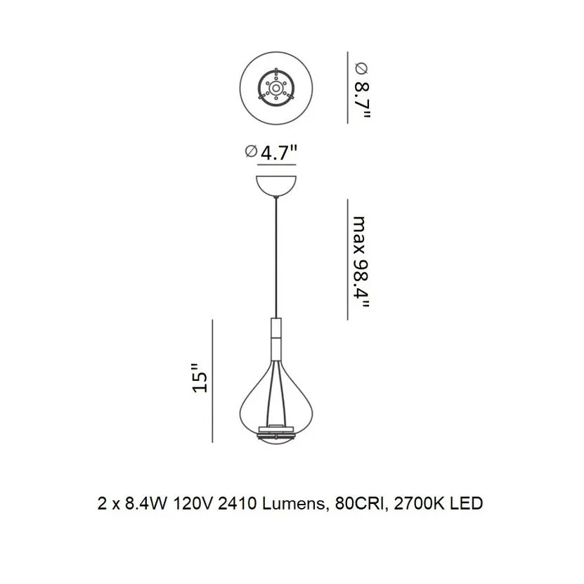Sky Fall Pendant Light