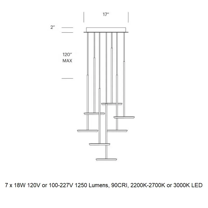 Sky Solo Chandelier