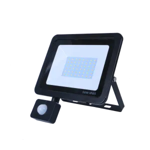 SND Electrical 50w Floodlight 6500k Black (PIR)