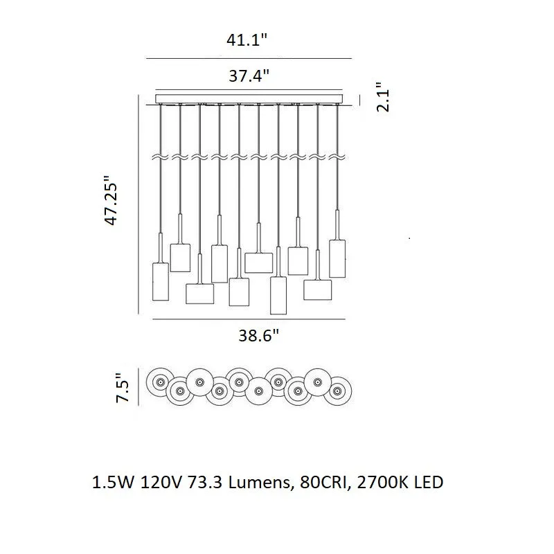 Spillray Multi Pendant Light