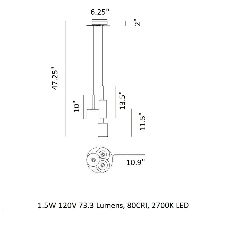 Spillray Multi Pendant Light