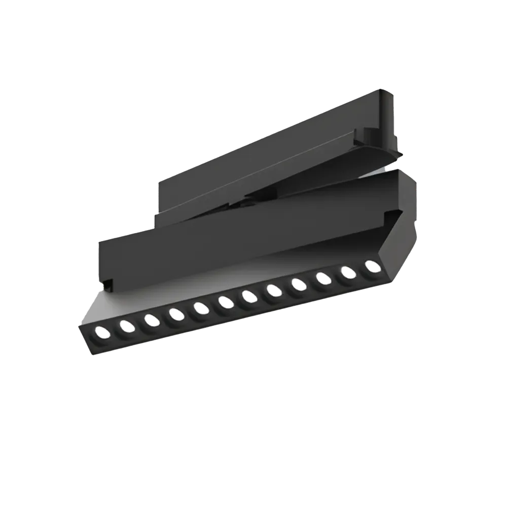 Standard Track Light Spotlight 12w 4000K 30D Beam Size:220x31x127mm Black