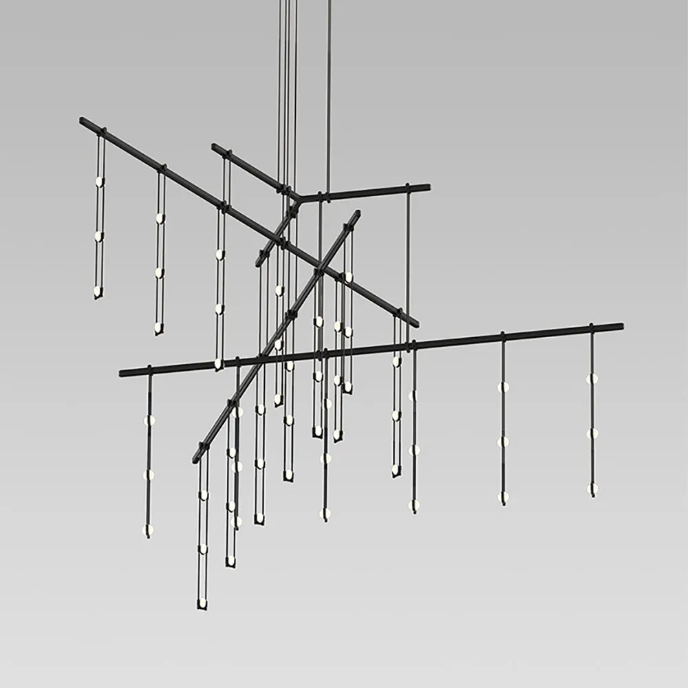 Suspenders Tri-Bar 4-Tier Multi Light Pendant Light
