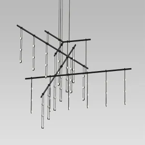 Suspenders Tri-Bar 4-Tier Multi Light Pendant Light