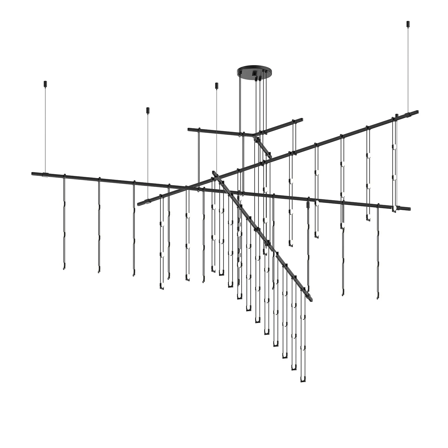 Suspenders Tri-Bar 4-Tier Multi Light Pendant Light