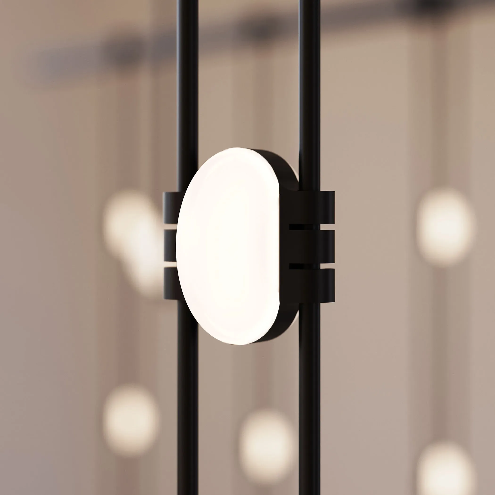 Suspenders Tri-Bar 4-Tier Multi Light Pendant Light