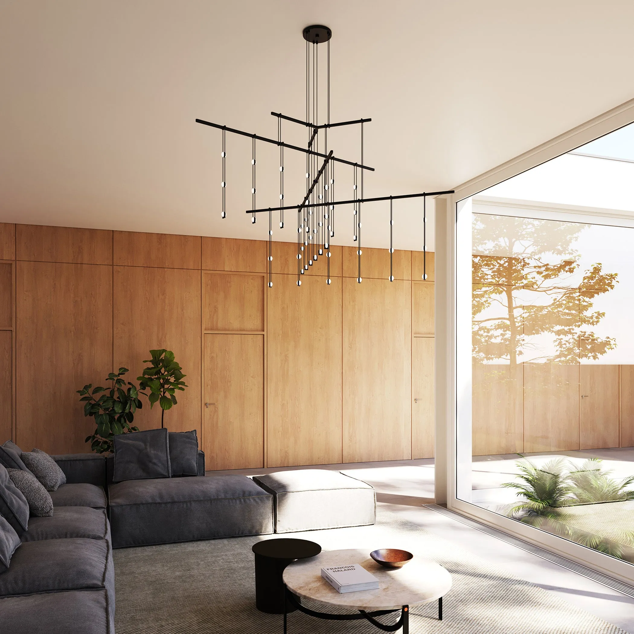 Suspenders Tri-Bar 4-Tier Multi Light Pendant Light