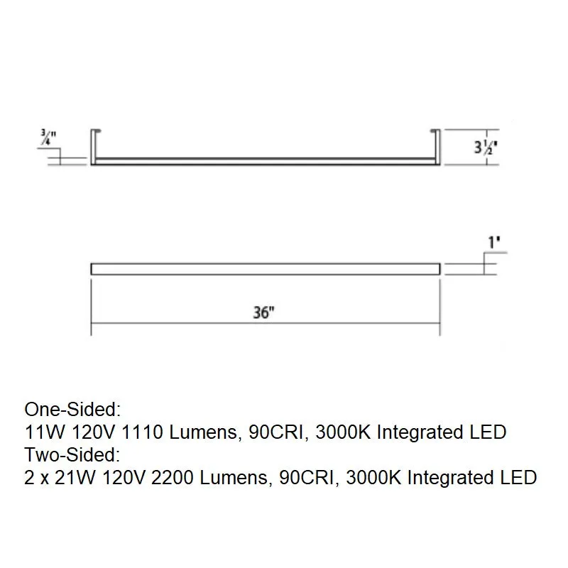 Thin-Line Sided LED Wall Bar