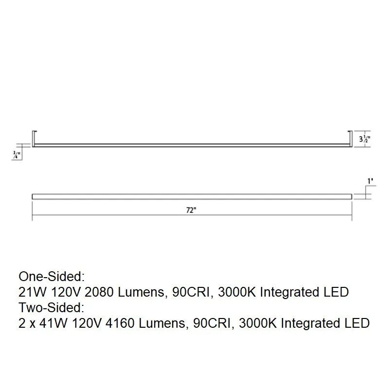 Thin-Line Sided LED Wall Bar