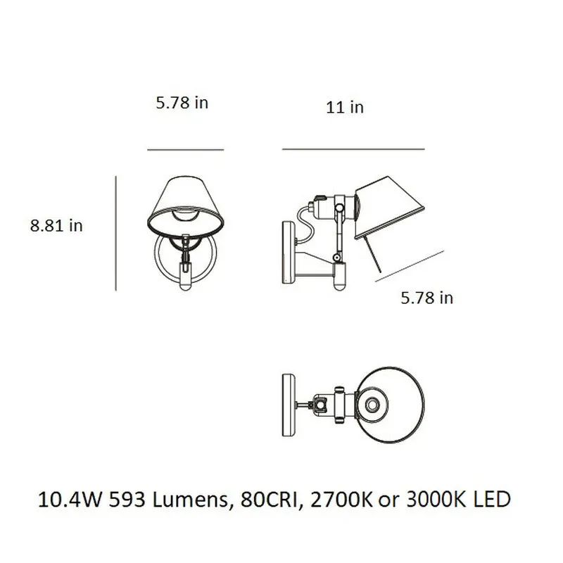 Tolomeo Classic LED Wall Spot