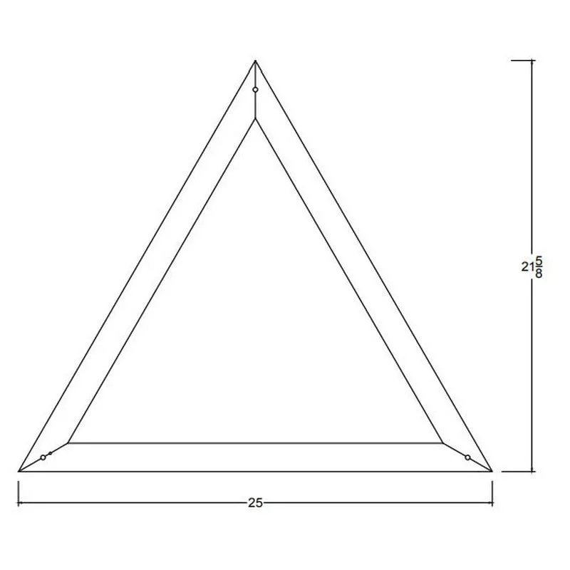 Triangle LED Pendant Light