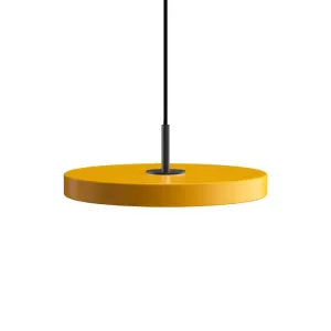 Umage Asteria Mini Led Pendant, Black Metal/Saffron Yellow