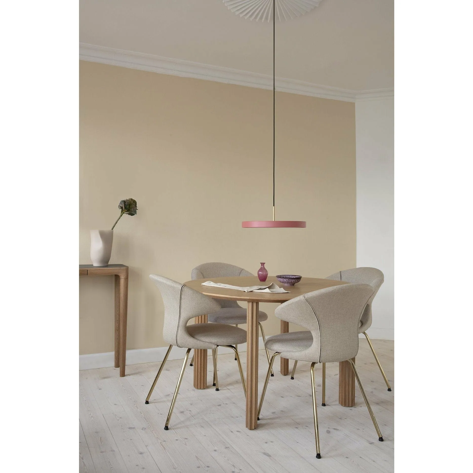 Umage Asteria Mini Led Pendant, Brass/Nuance Rose