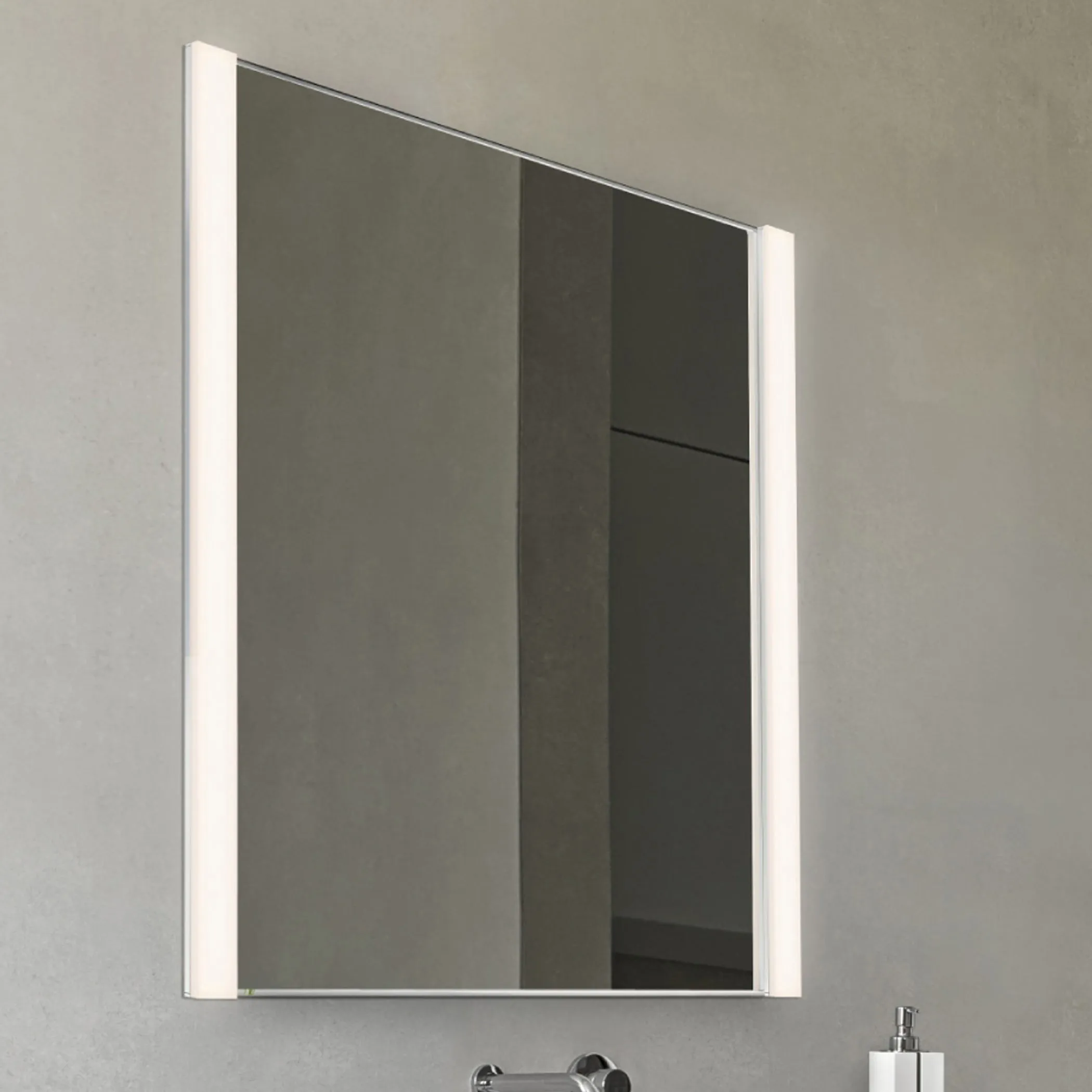 Vanity LED Vertical Mirror with Light