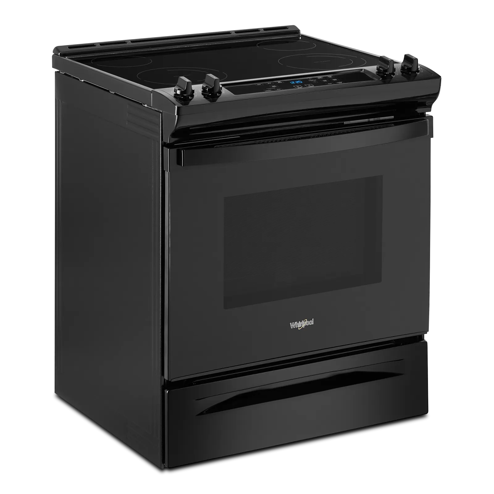 Whirlpool Black Electric Range with Frozen Bake Technology (4.8 Cu.Ft) - YWEE515S0LB