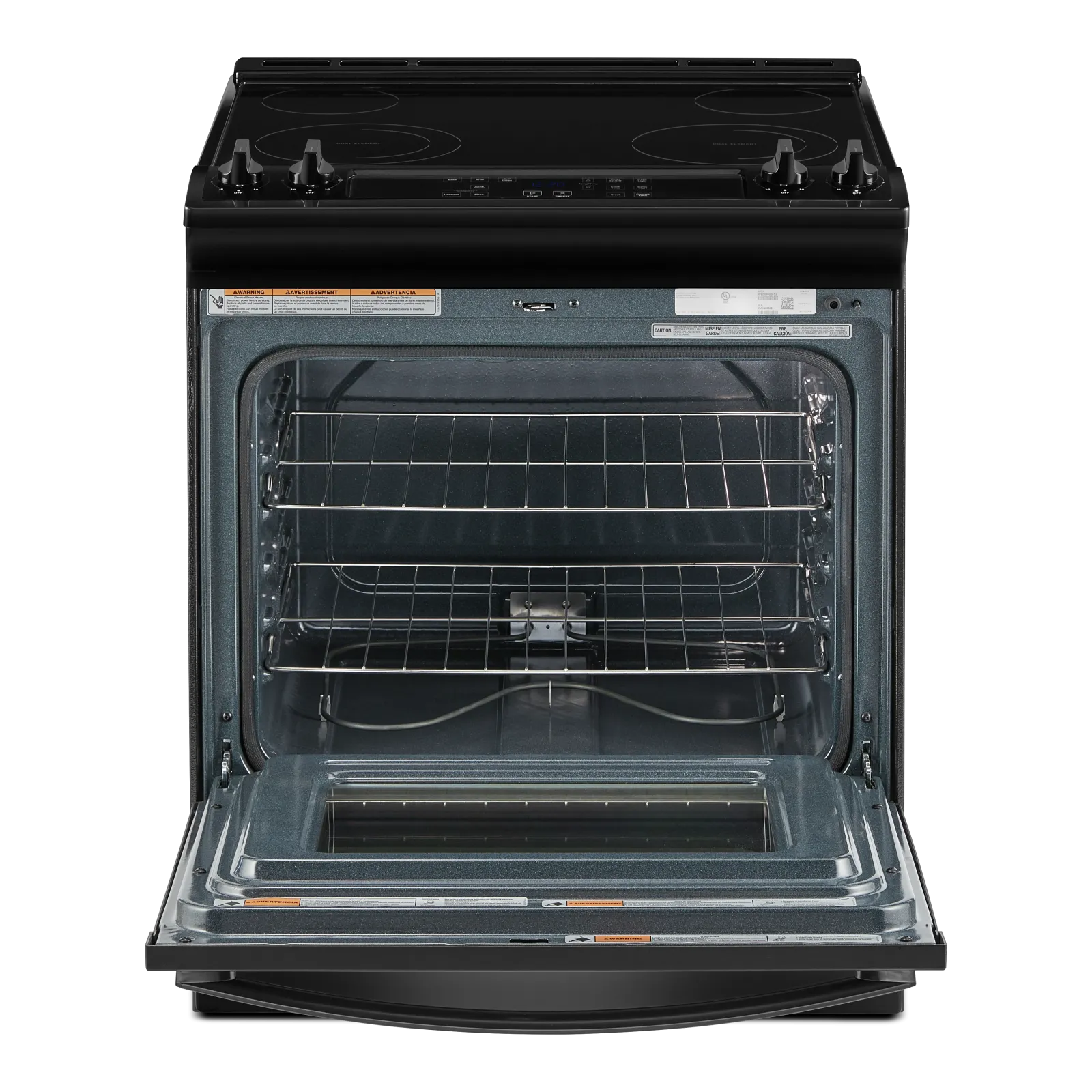 Whirlpool Black Electric Range with Frozen Bake Technology (4.8 Cu.Ft) - YWEE515S0LB