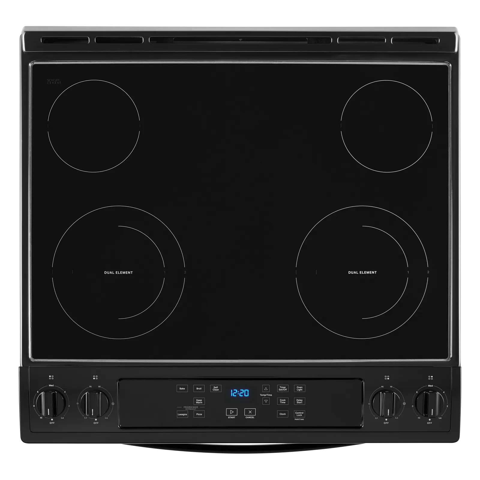 Whirlpool Black Electric Range with Frozen Bake Technology (4.8 Cu.Ft) - YWEE515S0LB