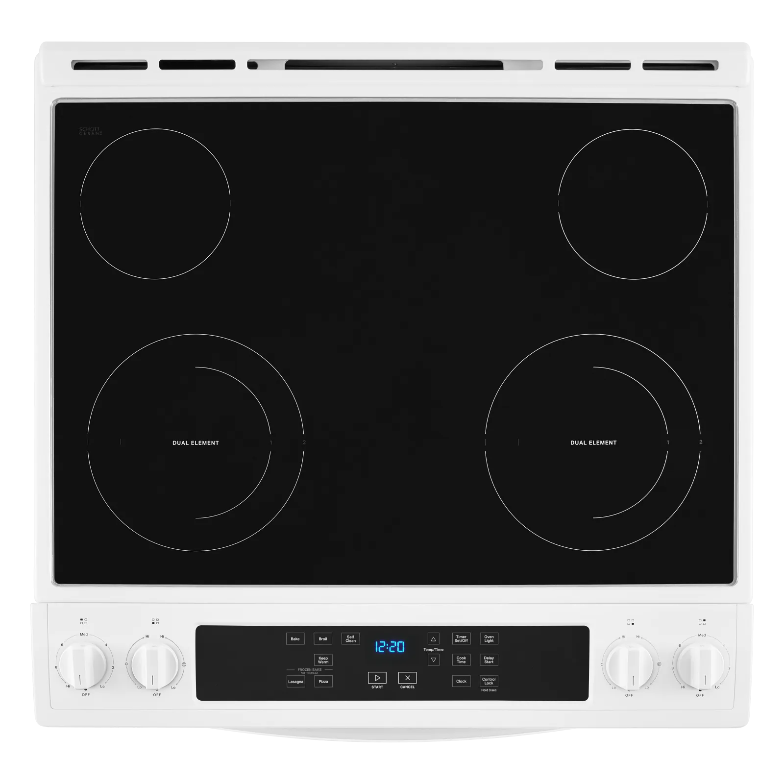 Whirlpool White Electric Range with Frozen Bake Technology (4.8 Cu.Ft) - YWEE515S0LW