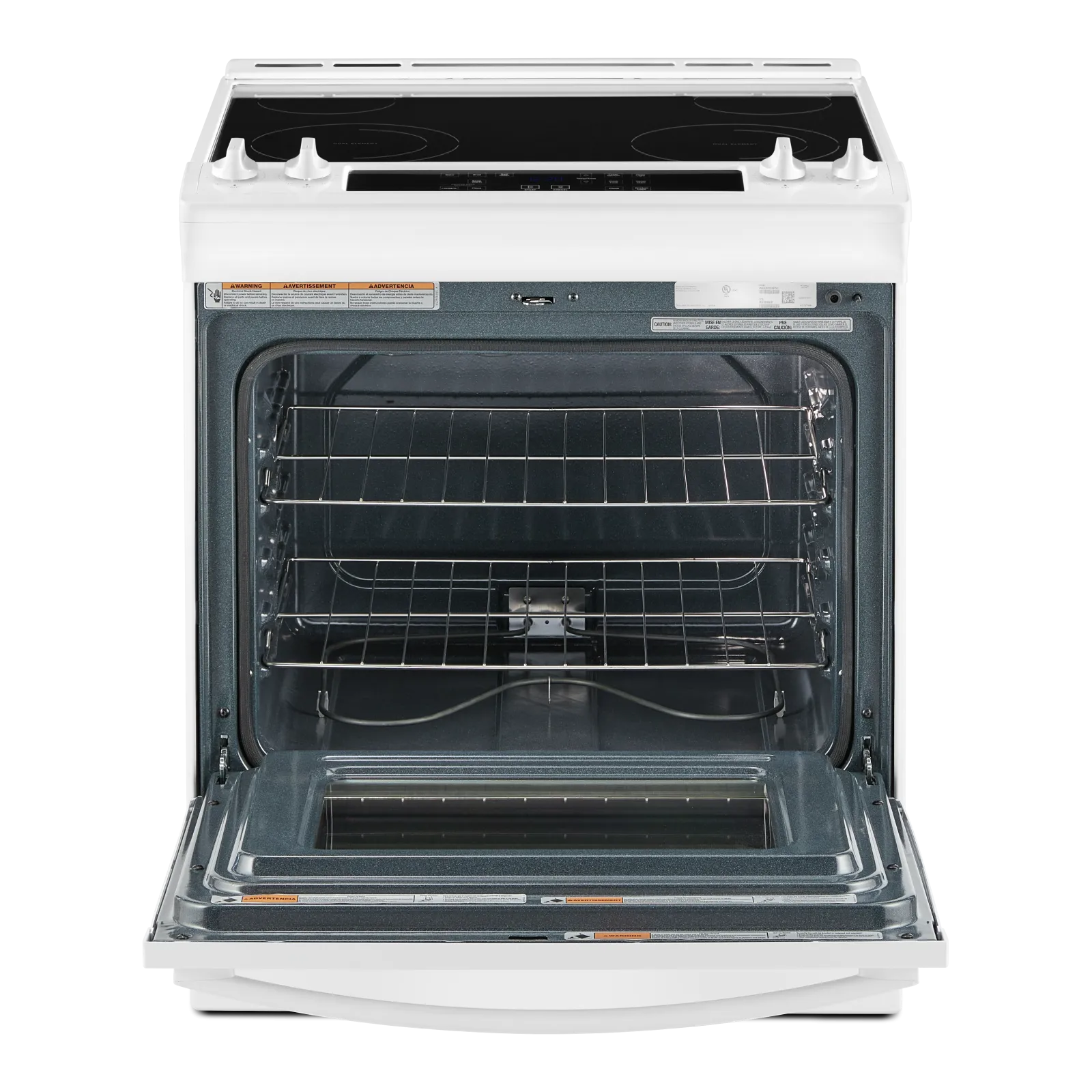 Whirlpool White Electric Range with Frozen Bake Technology (4.8 Cu.Ft) - YWEE515S0LW