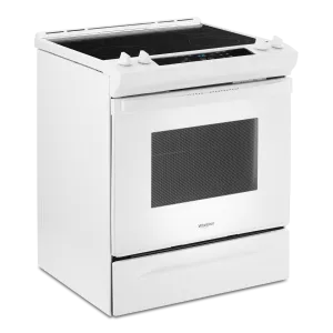 Whirlpool White Electric Range with Frozen Bake Technology (4.8 Cu.Ft) - YWEE515S0LW